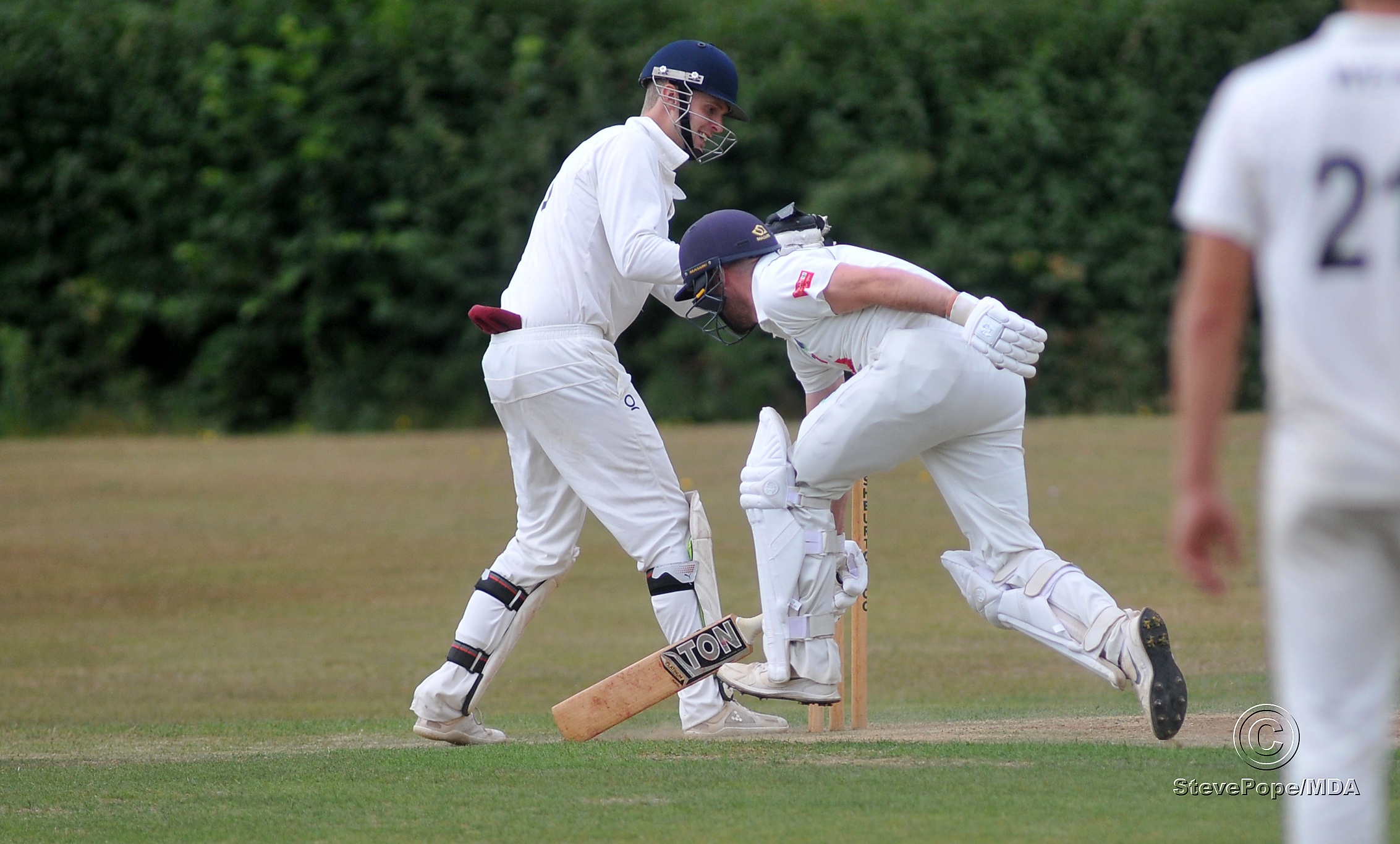 Action from the Devon Cricket League C Division West clash between Ashburton and Kingsbridge on Saturday.