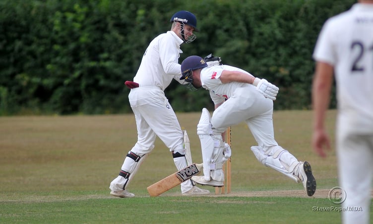 Action from the Devon Cricket League C Division West clash between Ashburton and Kingsbridge on Saturday.