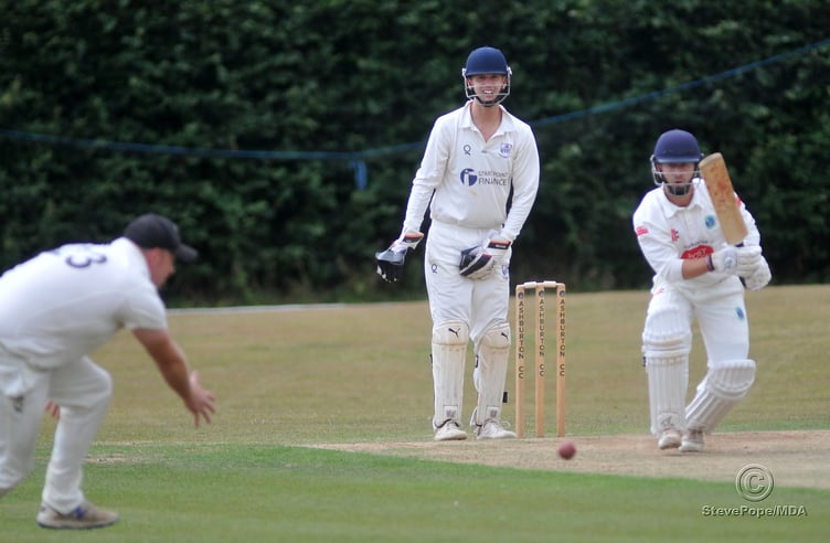Action from the Devon Cricket League C Division West clash between Ashburton and Kingsbridge on Saturday.