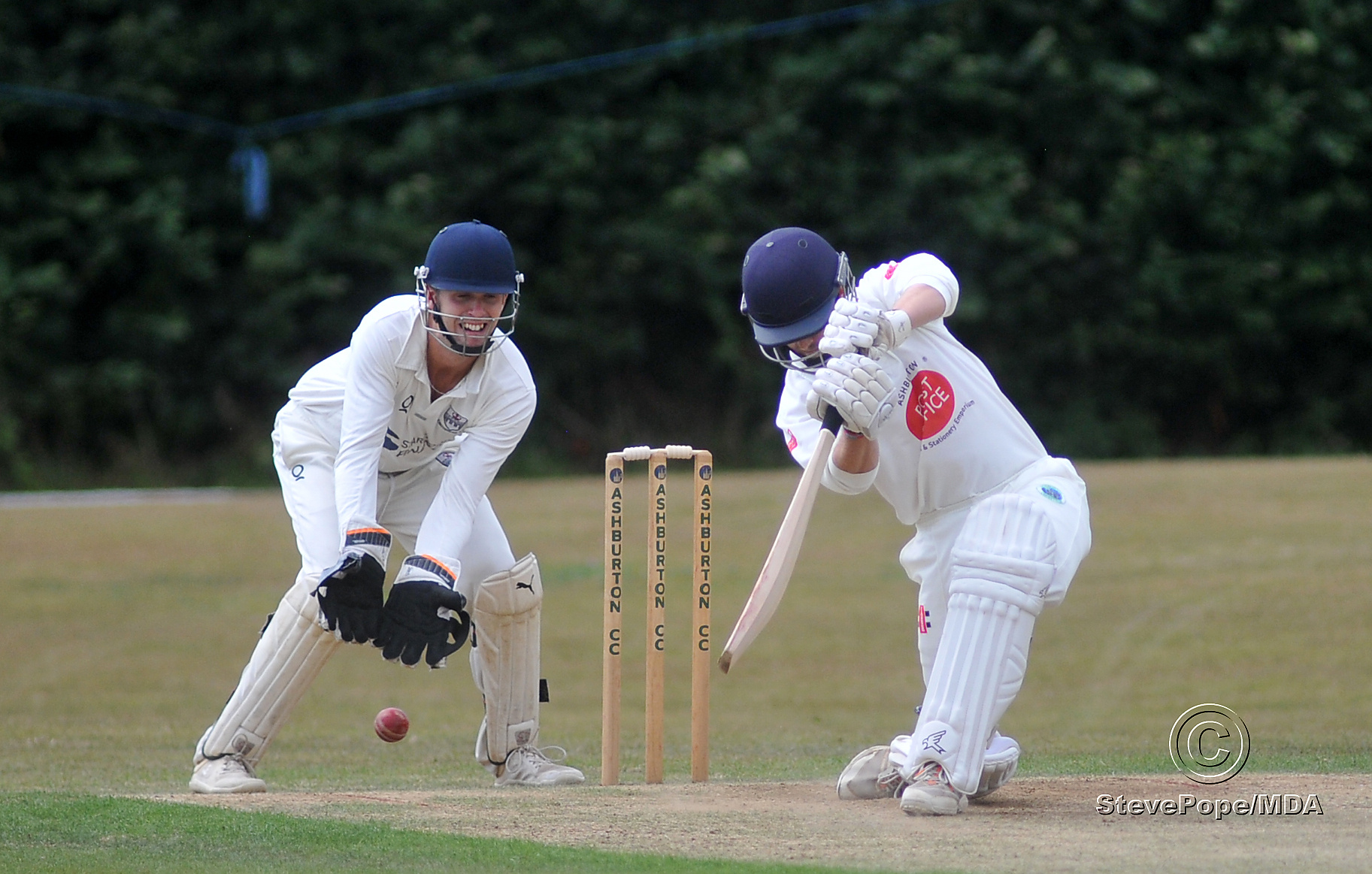 Action from the Devon Cricket League C Division West clash between Ashburton and Kingsbridge on Saturday.
