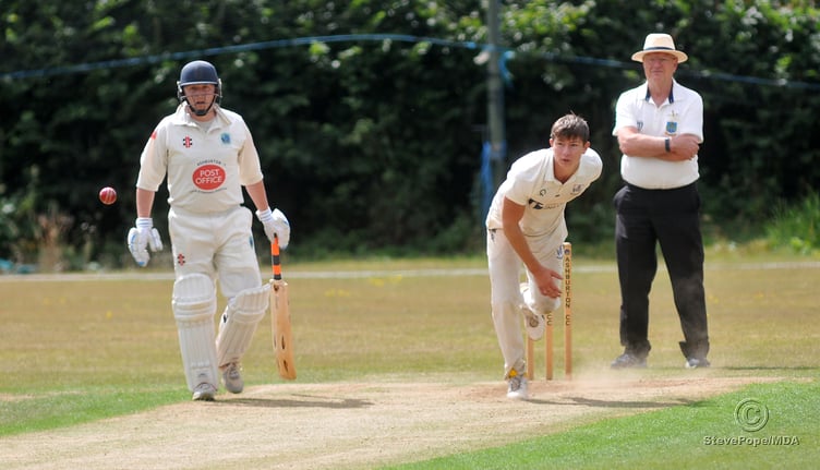 Action from the Devon Cricket League C Division West clash between Ashburton and Kingsbridge on Saturday.