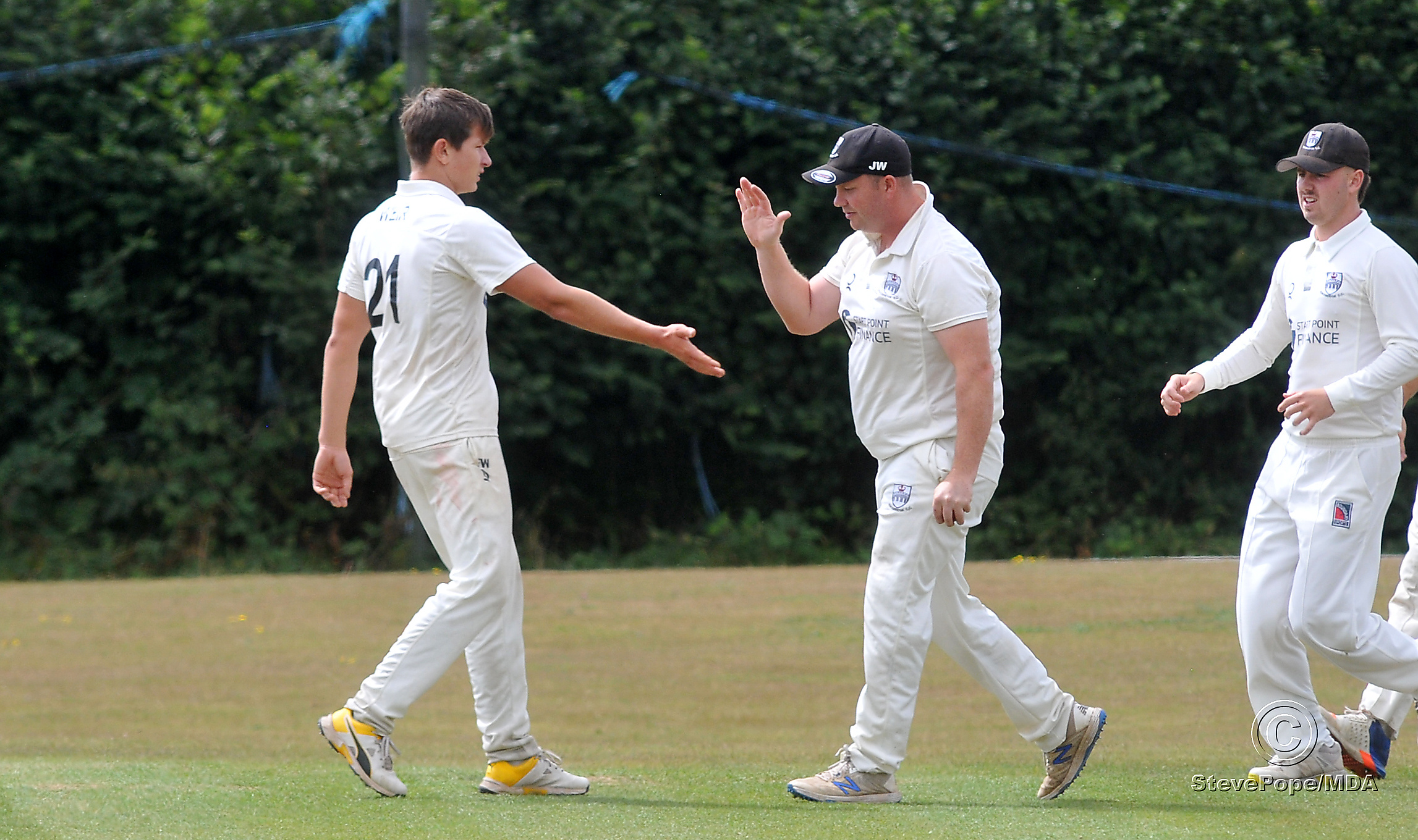 Action from the Devon Cricket League C Division West clash between Ashburton and Kingsbridge on Saturday.