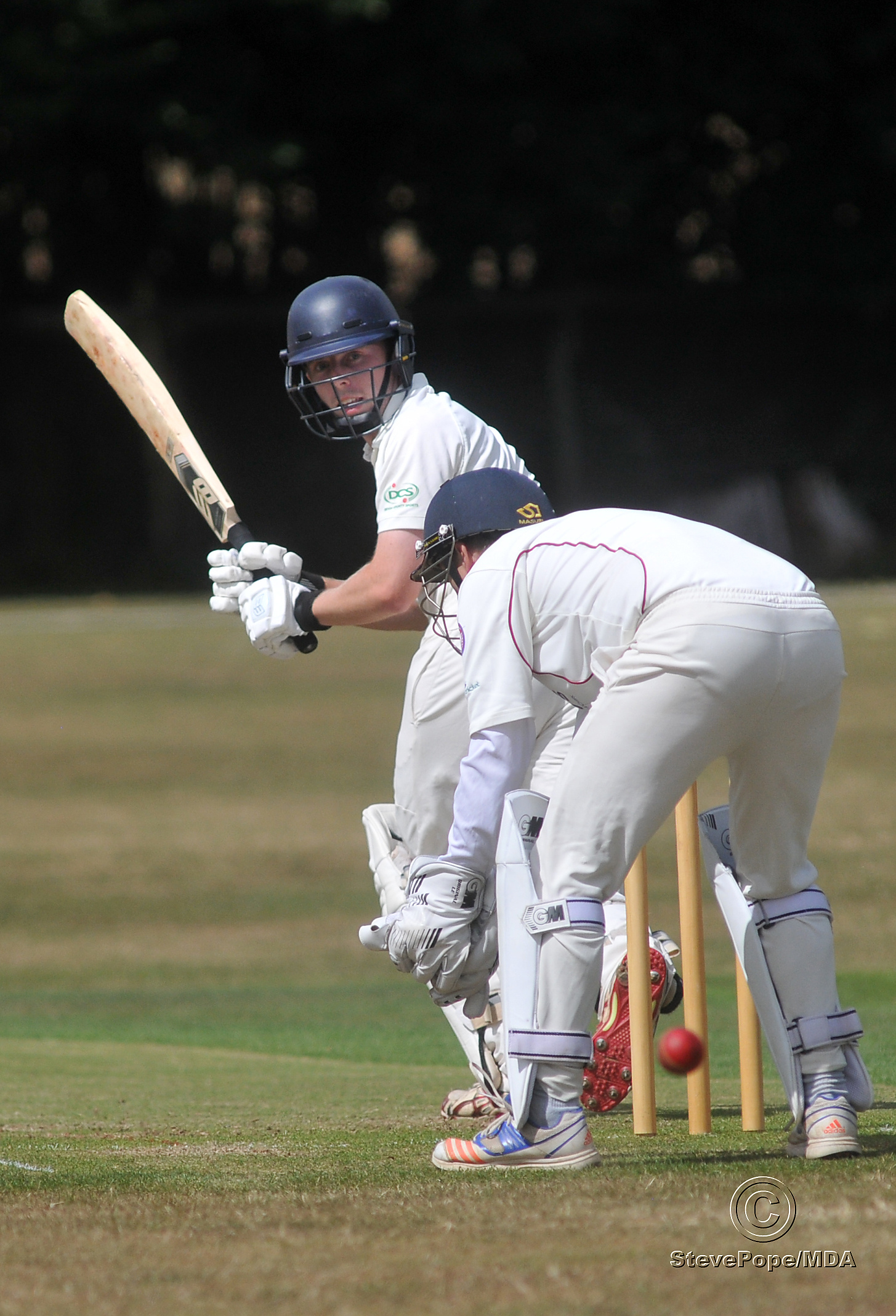 Action from the Devon Cricket League A Division clash between Abbotskerswell and Seaton on Saturday.