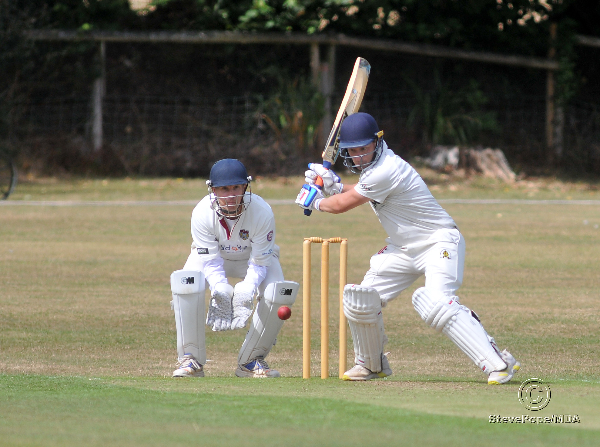 Action from the Devon Cricket League A Division clash between Abbotskerswell and Seaton on Saturday.