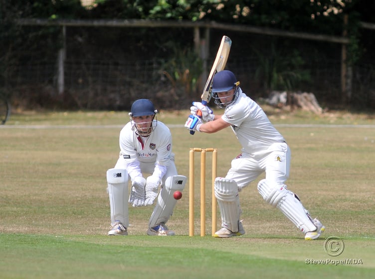 Action from the Devon Cricket League A Division clash between Abbotskerswell and Seaton on Saturday.