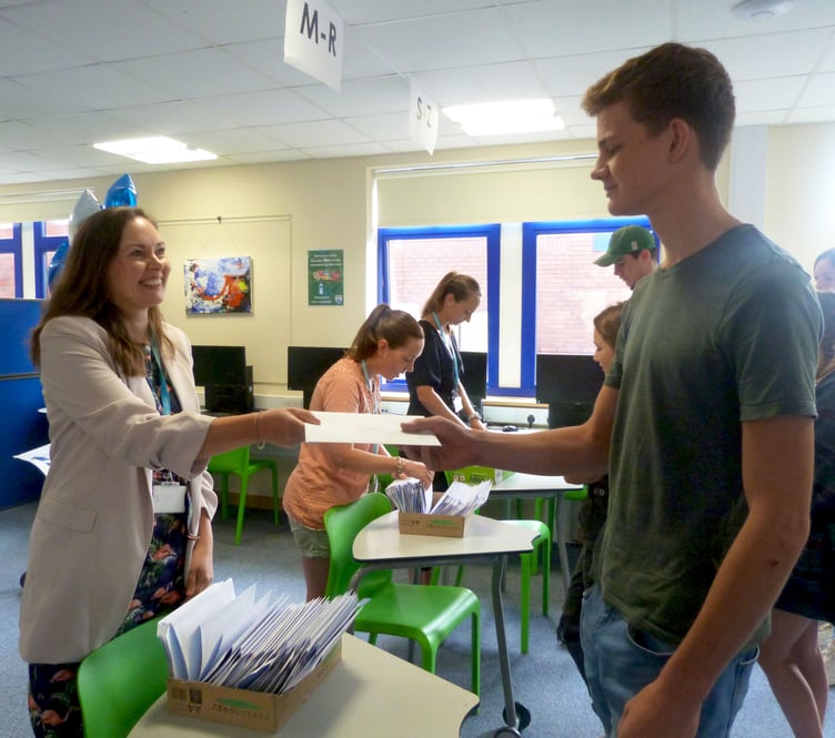Ivybridge students collect GCSE results