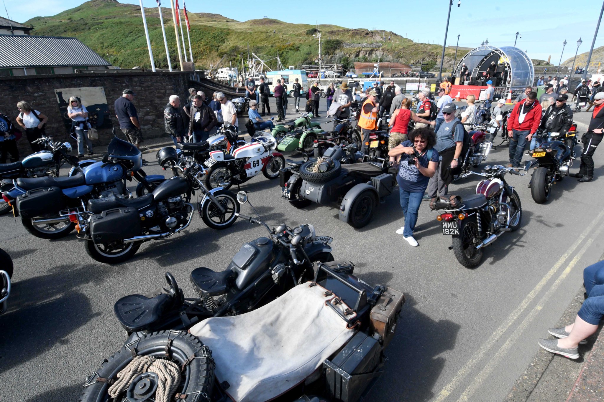 The Moddey Dhoo bike show at Weatherglass Corner in Peel -