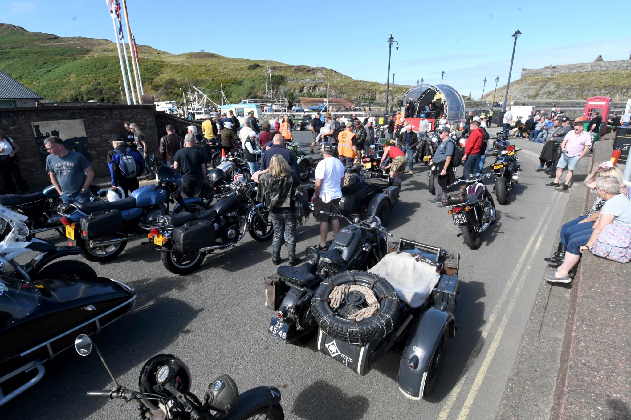 The Moddey Dhoo bike show at Weatherglass Corner in Peel -