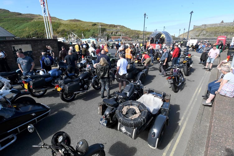 The Moddey Dhoo bike show at Weatherglass Corner in Peel -