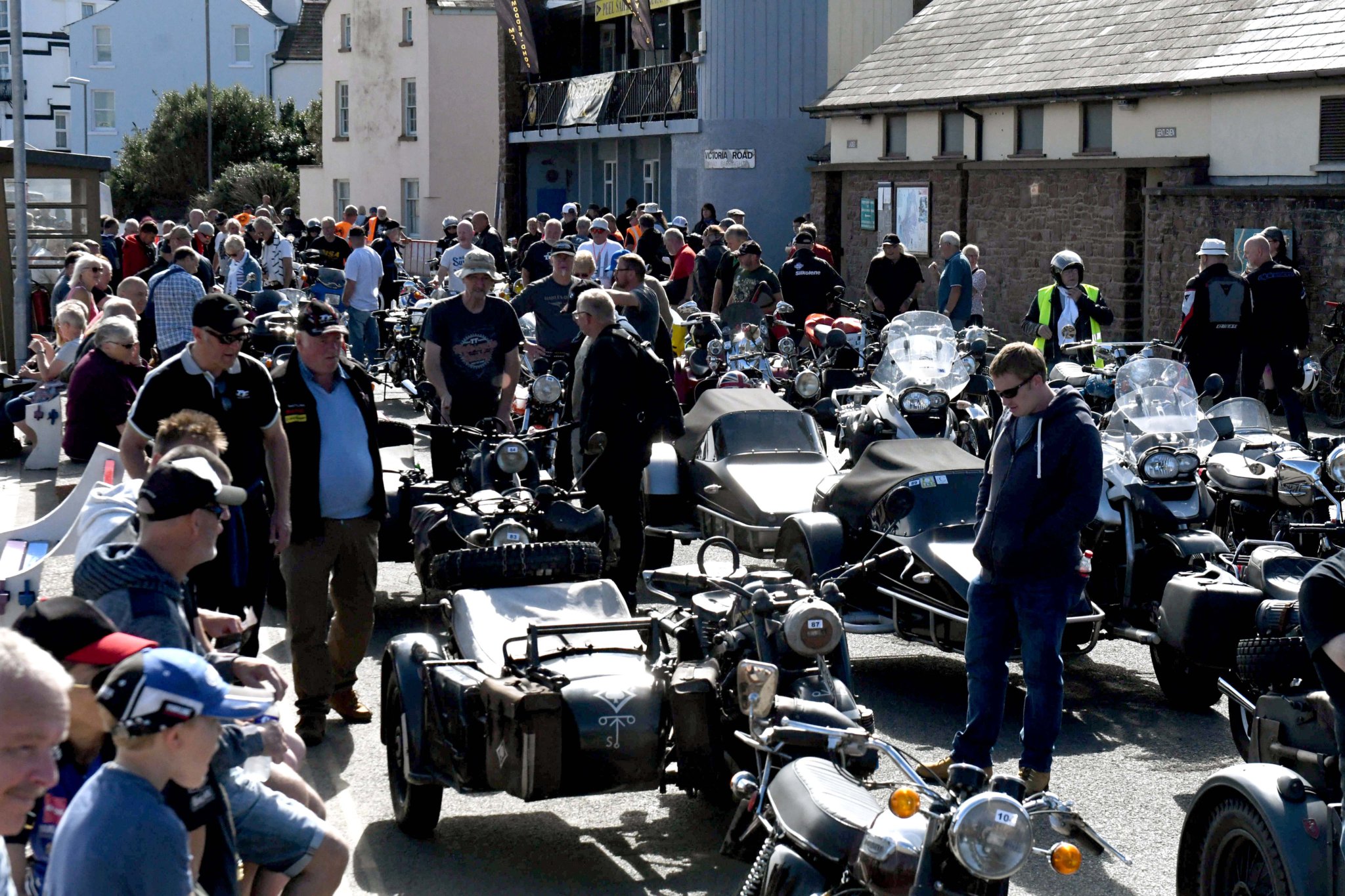 The Moddey Dhoo bike show at Weatherglass Corner in Peel -
