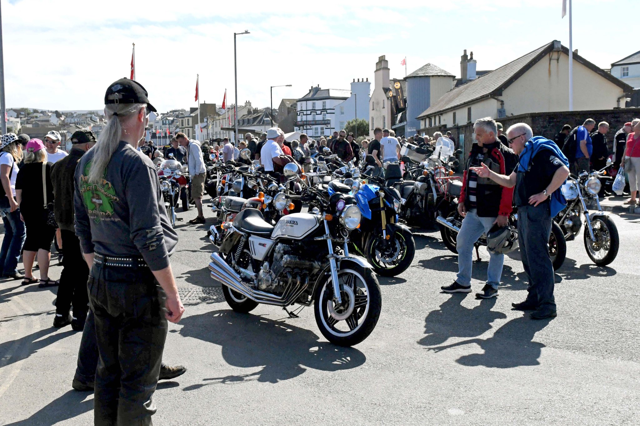 The Moddey Dhoo bike show at Weatherglass Corner in Peel -