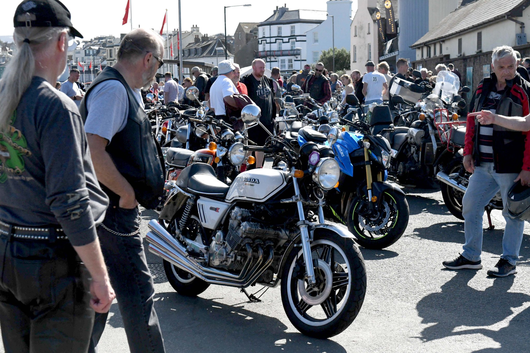 The Moddey Dhoo bike show at Weatherglass Corner in Peel -