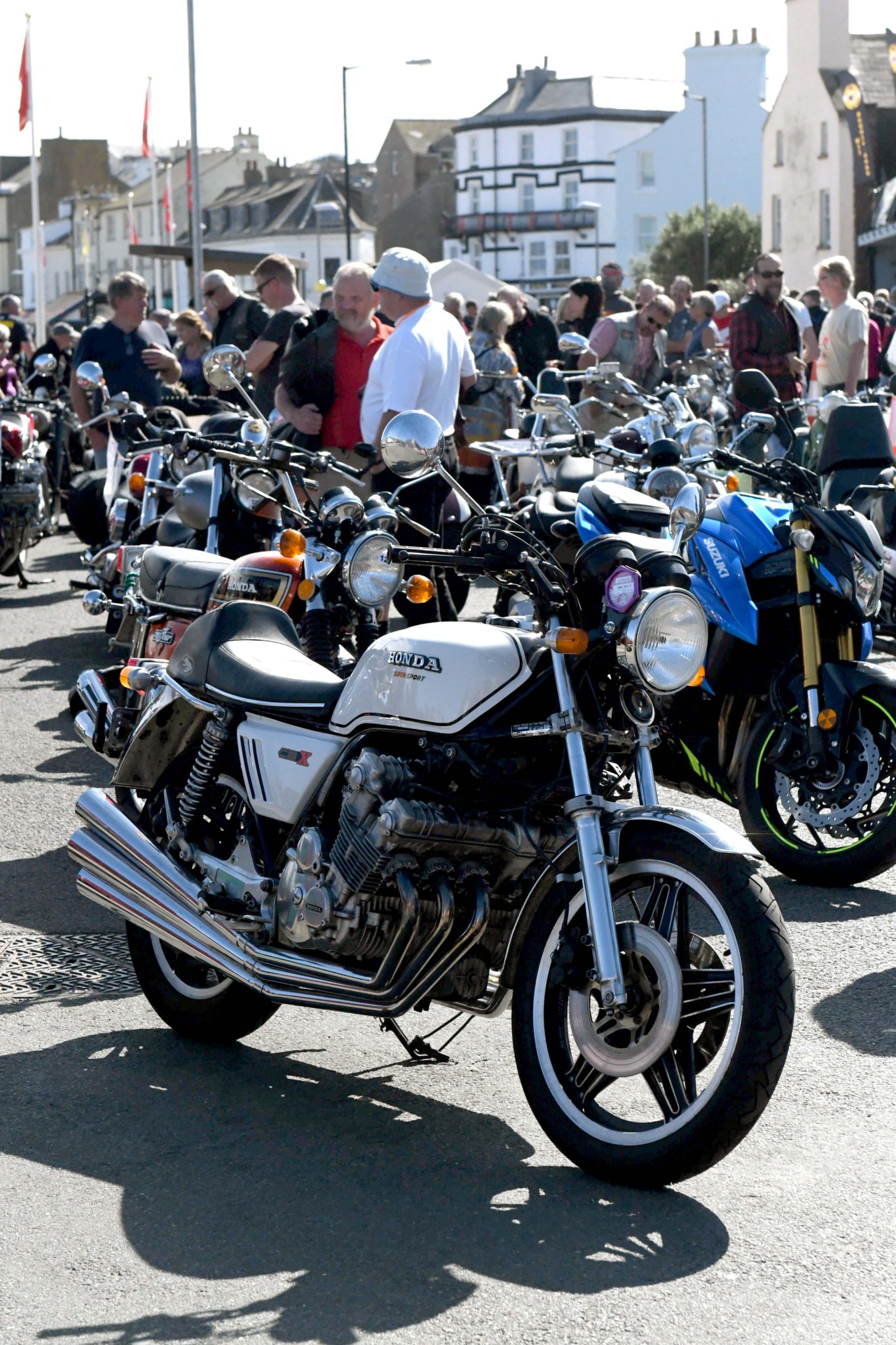 The Moddey Dhoo bike show at Weatherglass Corner in Peel -
