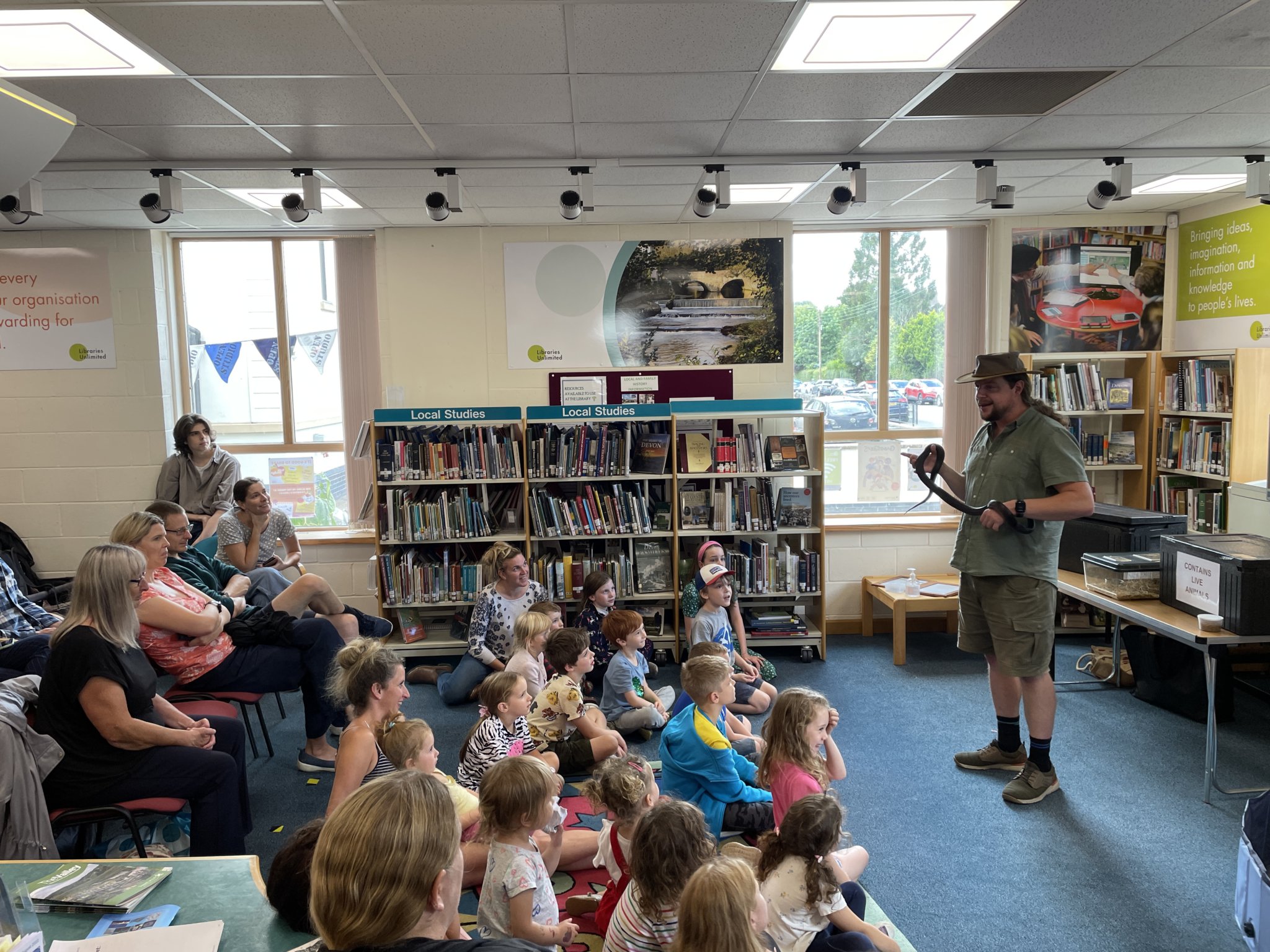 Animal encounters Tavistock library