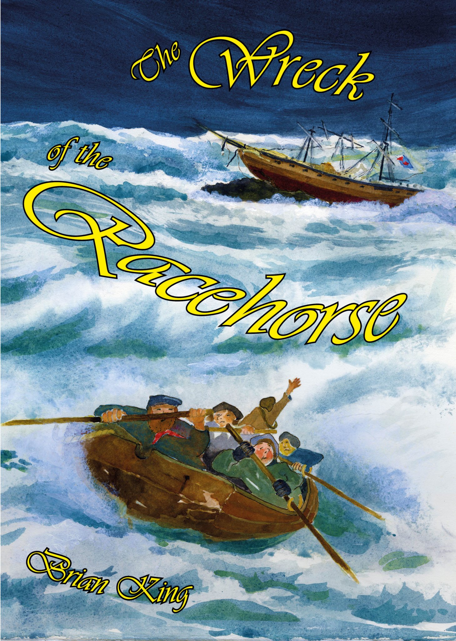 The Wreck of the Racehorse, by Brian King. Cover painting by Manx artist Anthea Radcliffe