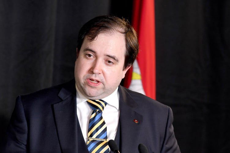 Isle of Man Government coronavirus daily briefing for Thursday, June 4 - pictured is Health and Social Care Minister David Ashford
