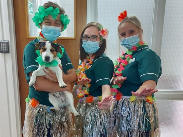 Staff at care home Barchester’s Ross Court.
