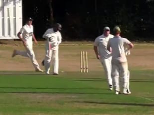 The final wicket falls and Farnham are safe – and the celebrations begin...