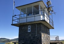 The lights go on at Porthdinllaen Station