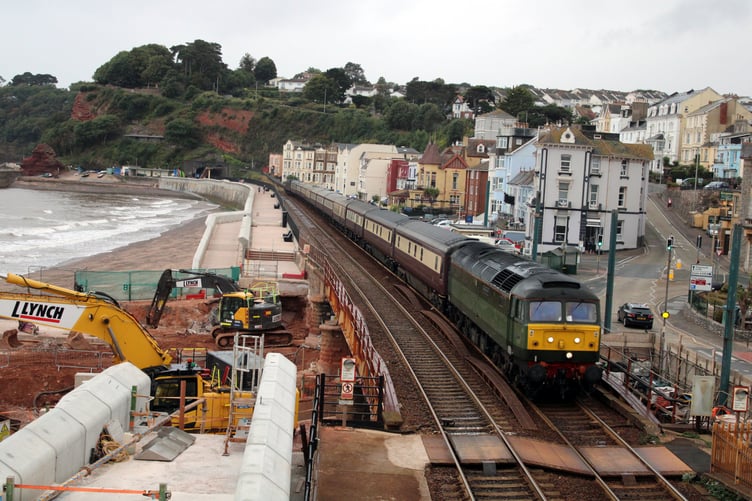 EXPERIENCED train photographer Thomas Mills, of Dawlish, tells a tale of two very different visitors to our South Devon coastline.
He took these striking pictures at Dawlish on Saturday, featuring great nostalgia from the age of steam and the more modern diesel engines.
Sept 2022