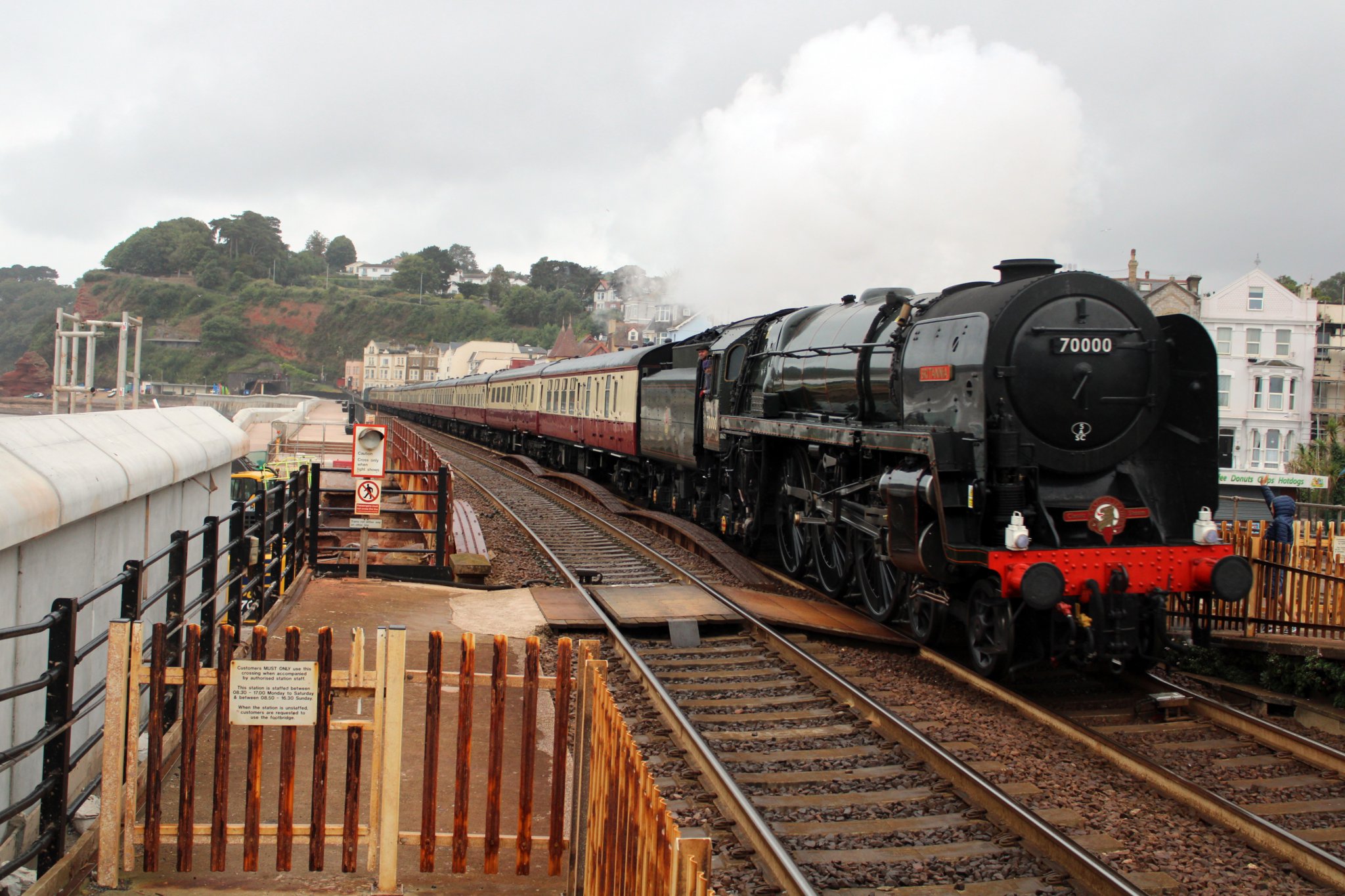 EXPERIENCED train photographer Thomas Mills, of Dawlish, tells a tale of two very different visitors to our South Devon coastline.
He took these striking pictures at Dawlish on Saturday, featuring great nostalgia from the age of steam and the more modern diesel engines.
Sept 2022
