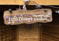 Memorial garden in full bloom at Albaston