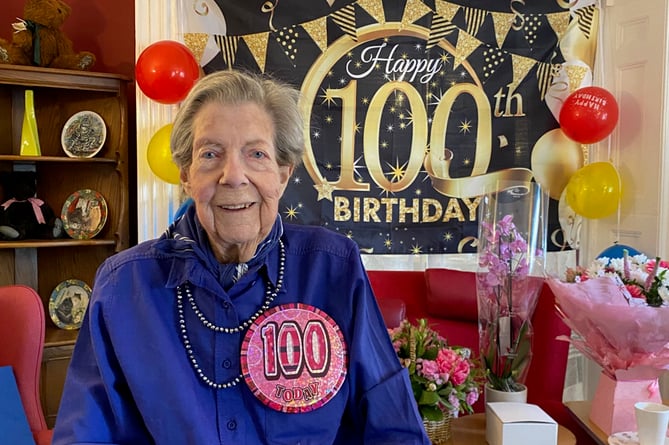 Alton resident Penny Carmichael on her 100th birthday in May 2022.