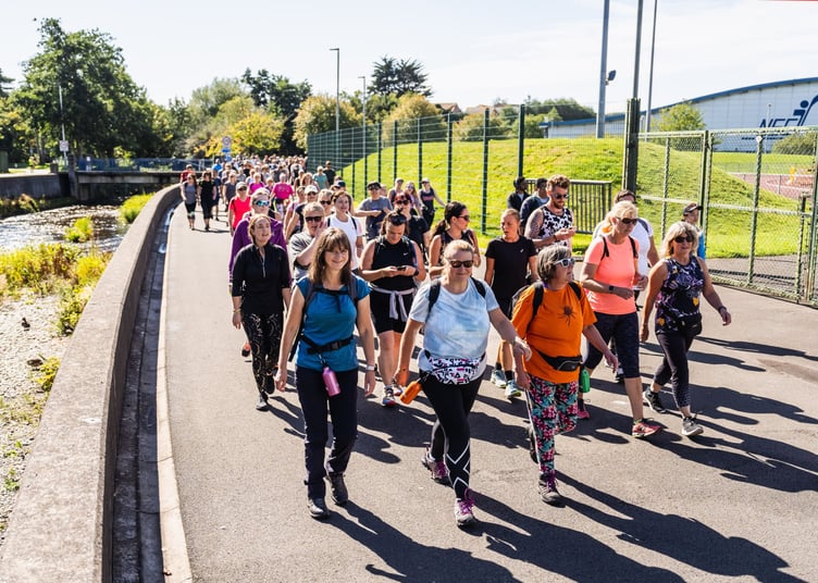 The event, in aid of Sight Matters, saw walkers set off from the NSC