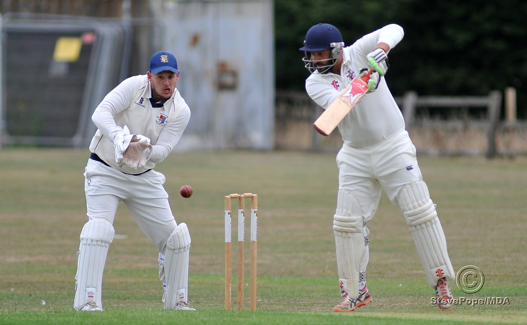 Photo: Steve Pope MDA030922F_SP006 Tolchards Devon Cricket League B Division. Chudleigh versus Clyst St George. Chudleigh 'keeper and skipper Adam Kent