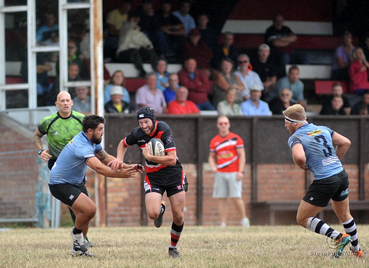Photo: Steve Pope MDA030922B_SP008 Rugby. Teignmouth versus Sherborne . A close run run match that saw Sherborne coming up tops by just two points to win 43 points to 41 at Bitton Park.