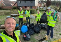 Bordon litter pickers gather a load of rubbish