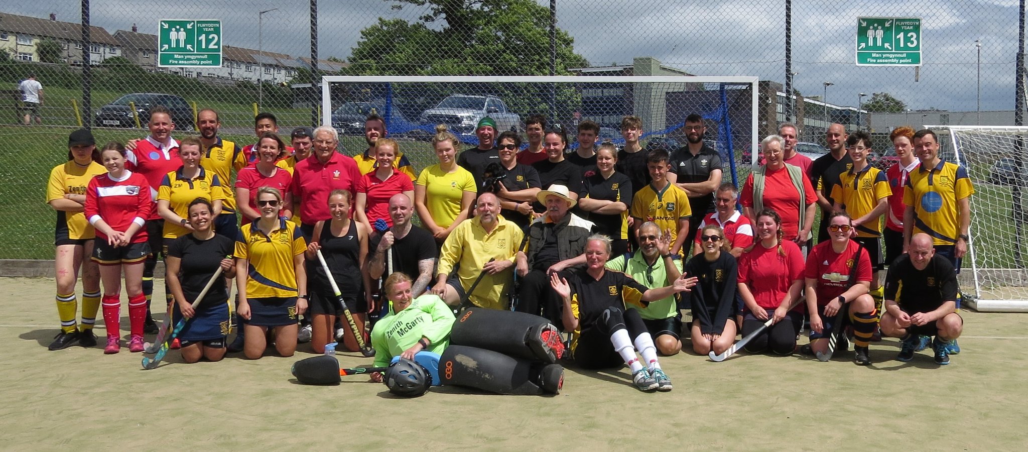 Abergavenny Hockey Club members have found a new pitch on which to play their home games at Monmouth Leisure Centre.