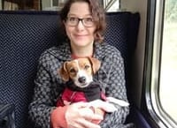 Dog home after search using drones and motion cameras