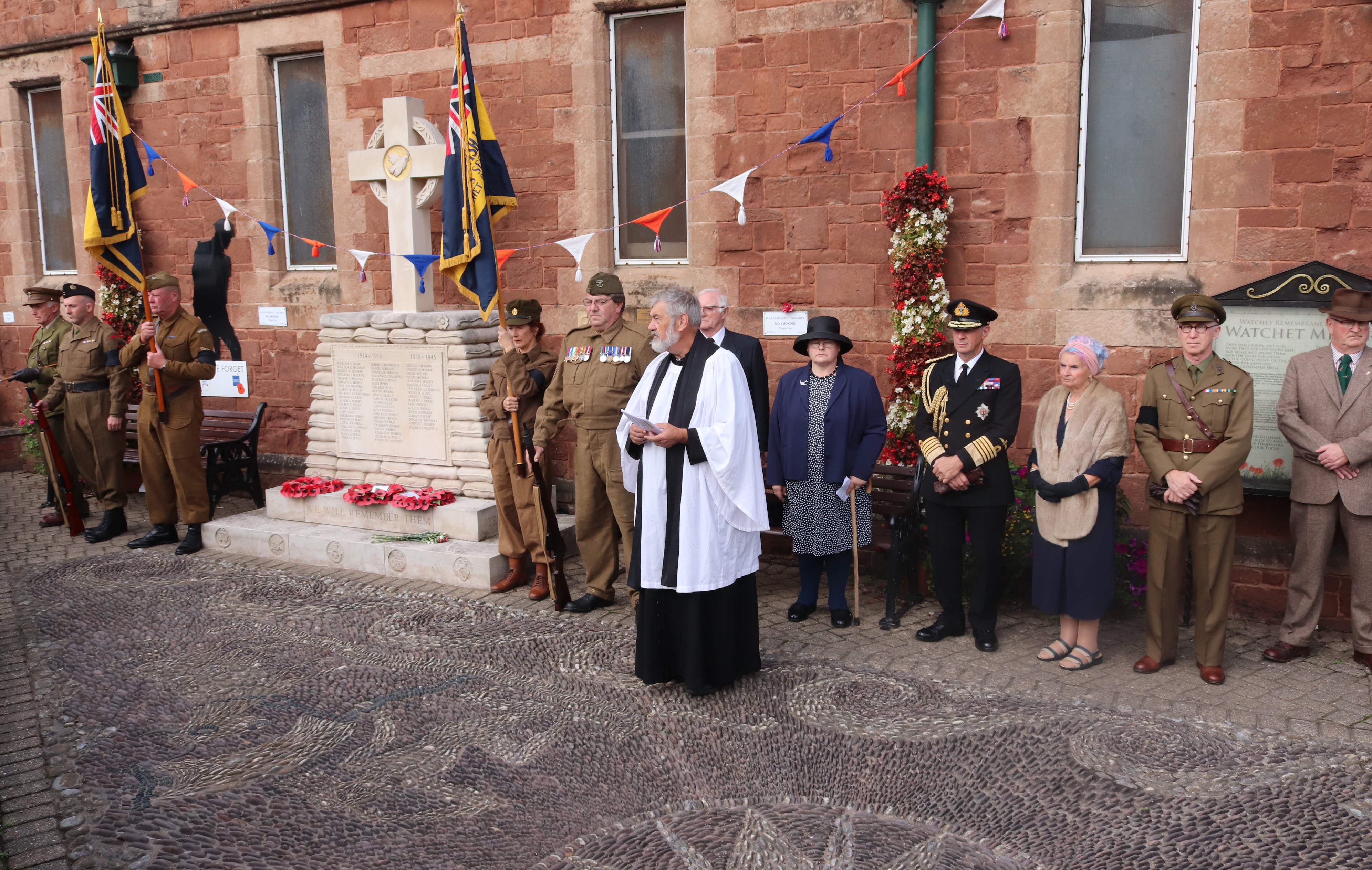 A memorial service was held at Watchet’s Forties weekend on Sunday