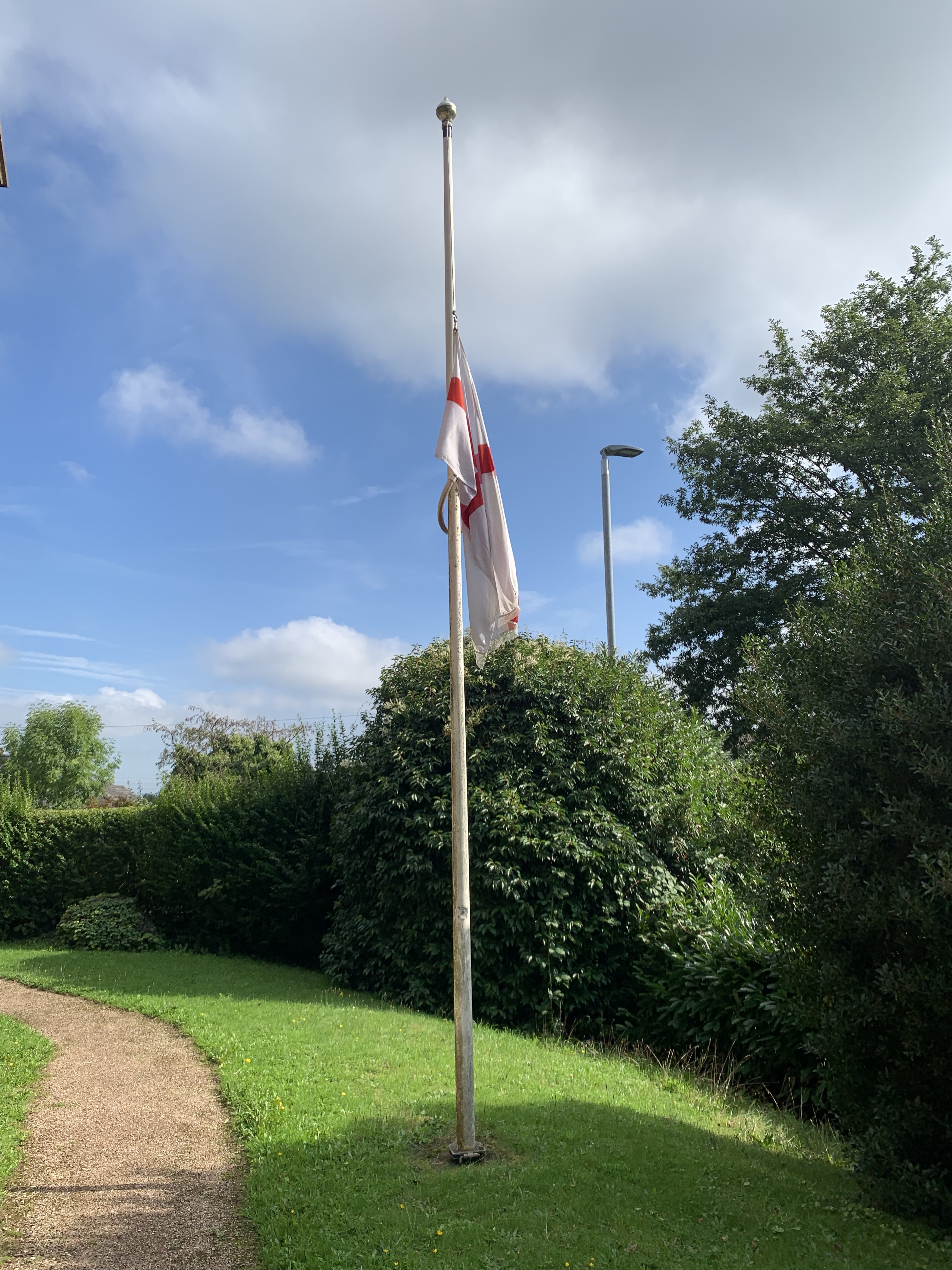 Flags are at half mast in Wellington