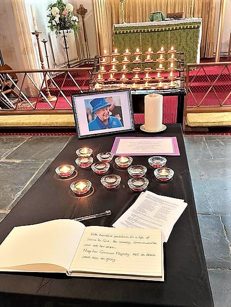 Among the many Books of Condolences, which are displayed in churches throughout the district, is this one at St Peter’s Church in Williton.
