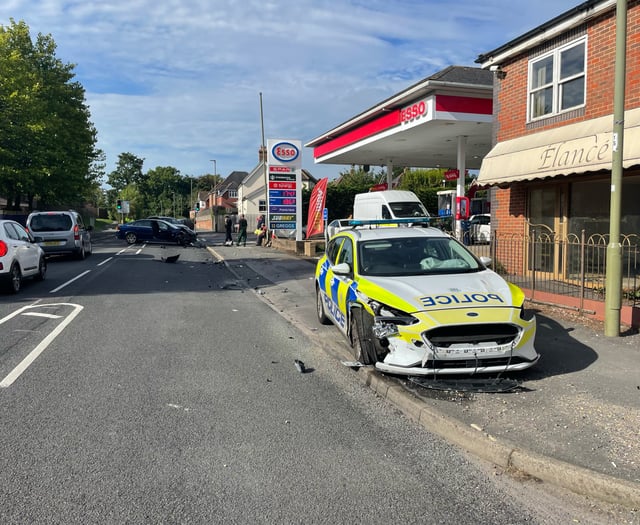 Petersfield pensioner injured in Ramshill crash with police car