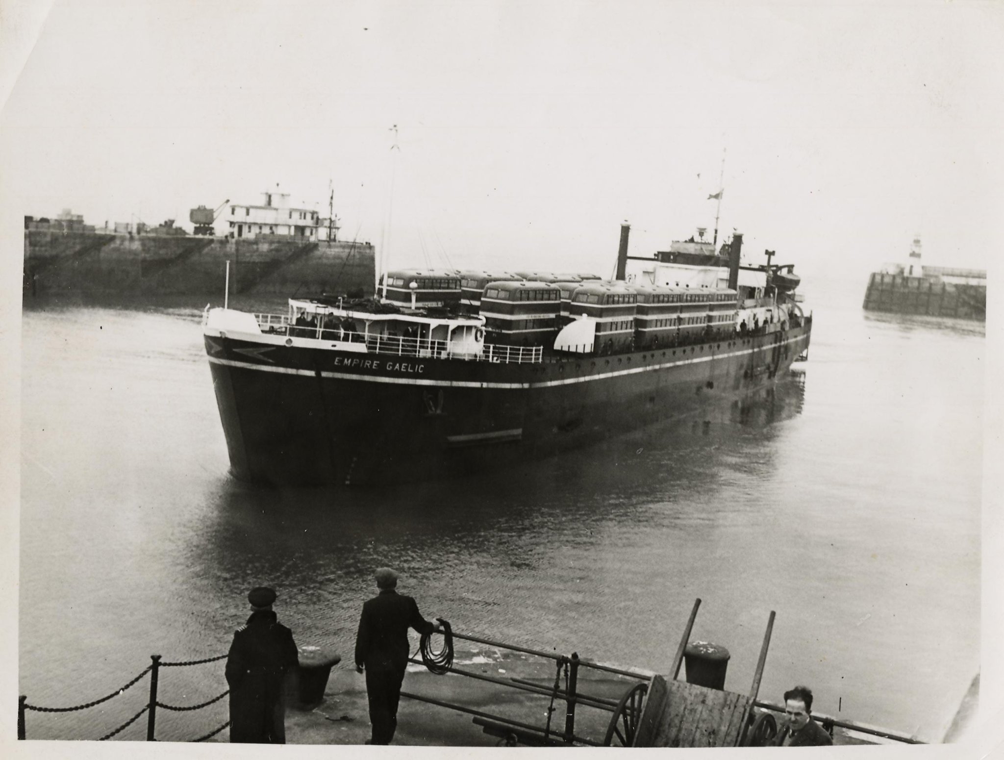 Buses on a boat