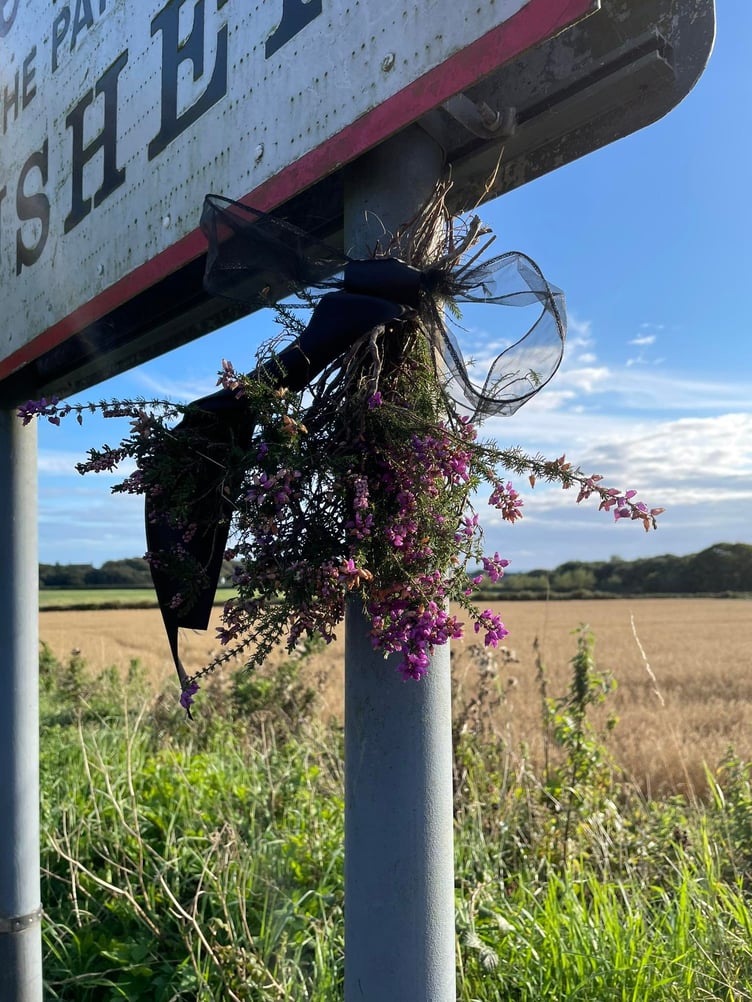 Floral tribute to the Queen