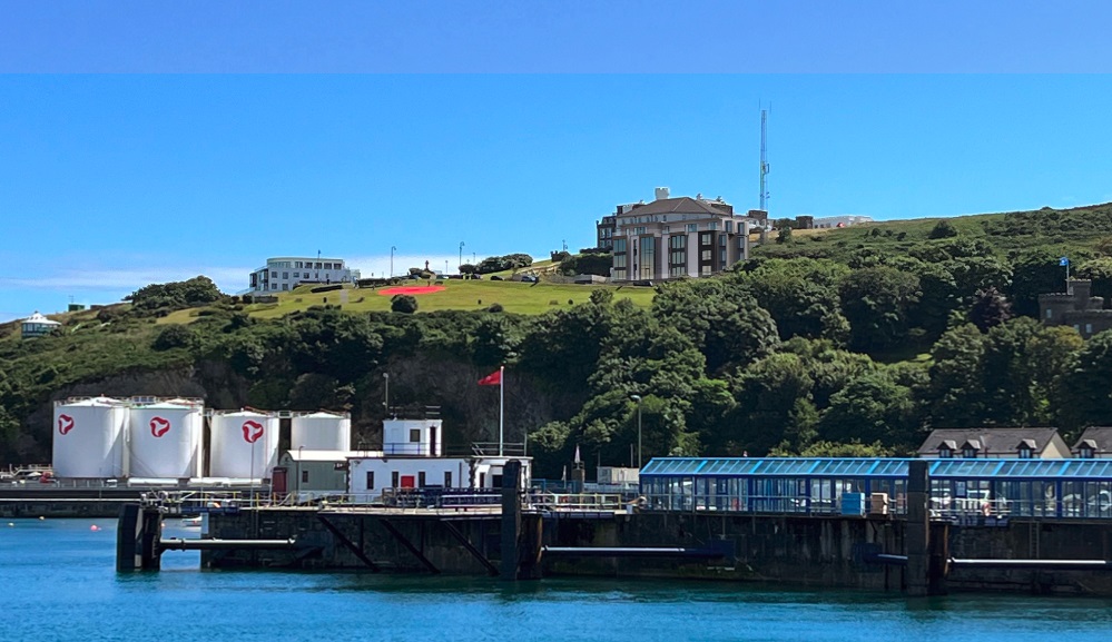 The new luxury apartments would replace a smaller residential house on Douglas Head