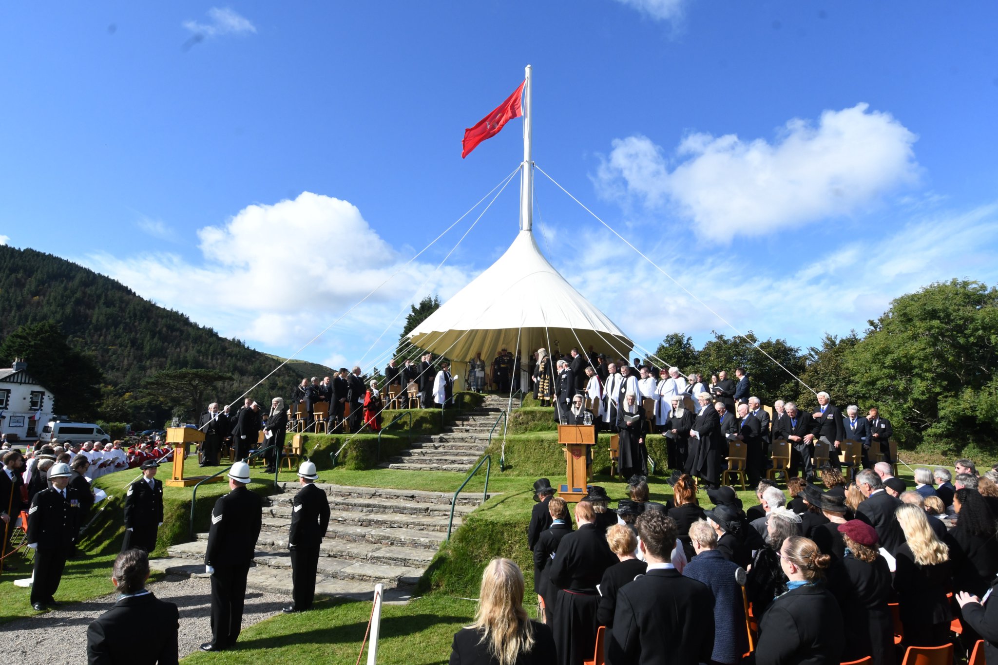 The second Proclamation of King Charles III as Lord of Mann at Tynwald Hill, St John’s, on Friday, September 16 2022 -