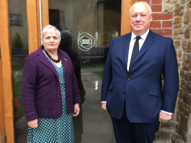 St Stephen’s church wardens Maura Howard and Peter Soar
