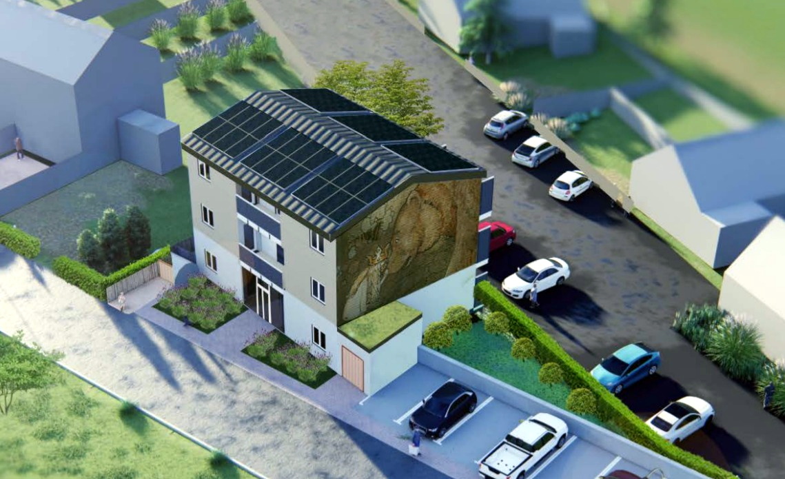 Impression of the Zed Pods development at St Andrews Estate, Cullompton (Image: Planning documents)