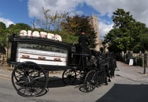 Four-horse cortège brings town to a halt