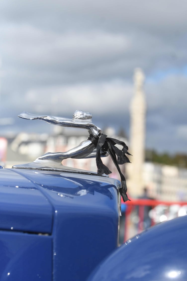 The 2022 Isle of Man Festival of Motoring car display on Douglas Promenade - Beauford four door open tourer