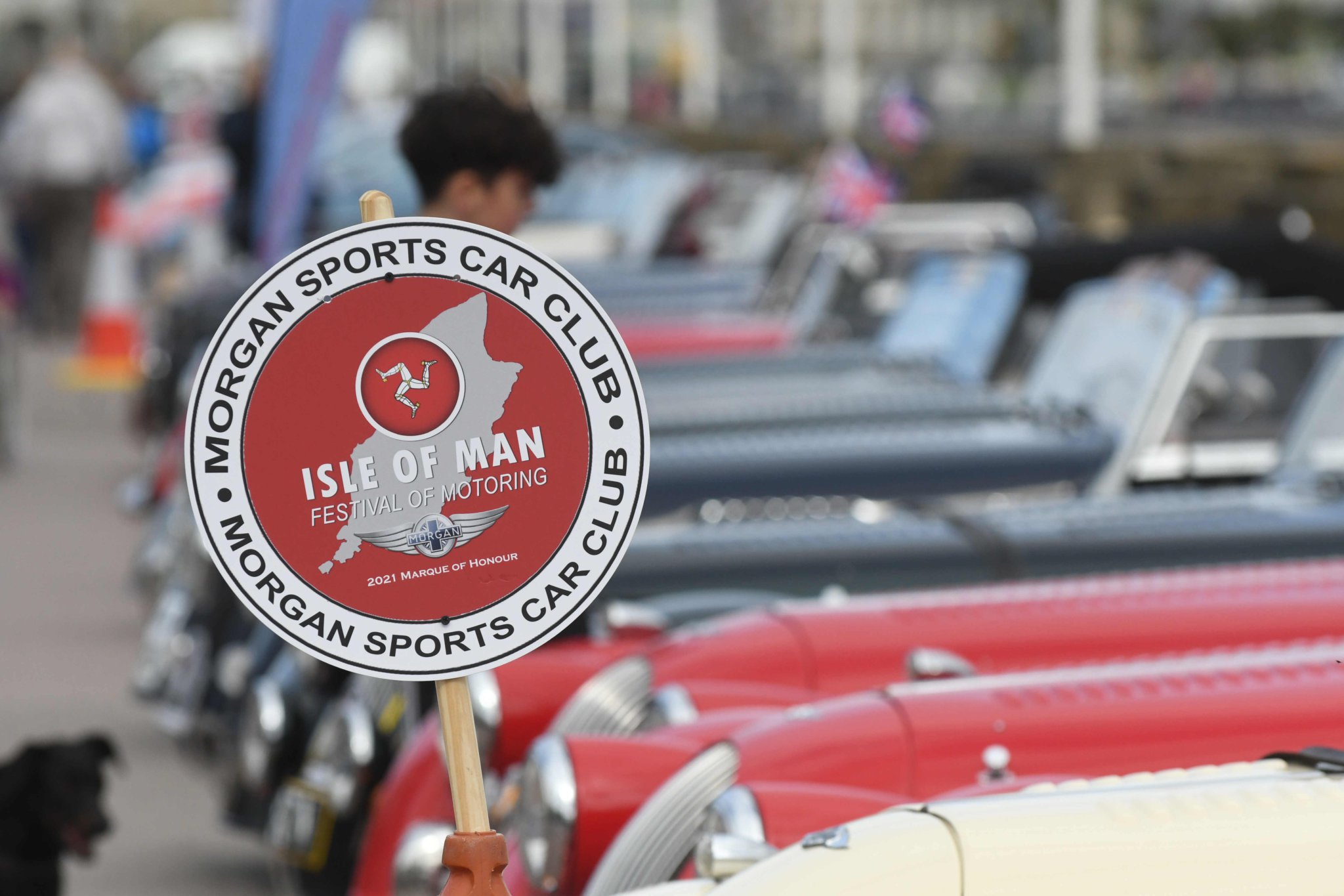 The 2022 Isle of Man Festival of Motoring car display on Douglas Promenade -