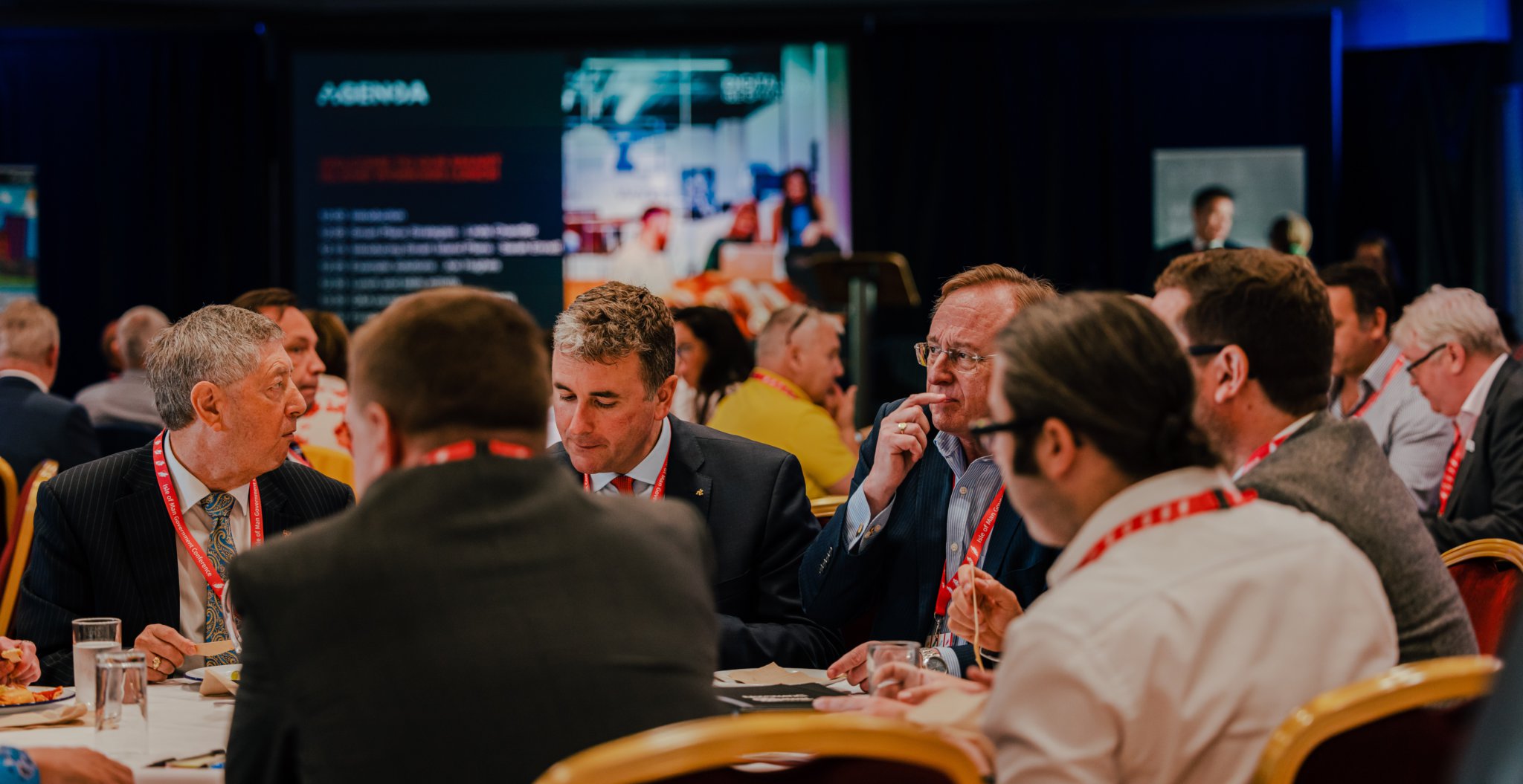The conference also saw attendees meet with politicians during business lunches. Photo: David Lovelady