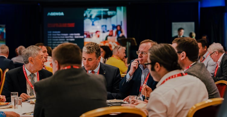 The conference also saw attendees meet with politicians during business lunches. Photo: David Lovelady