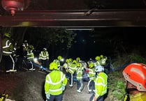 Fire crews undertake night time training