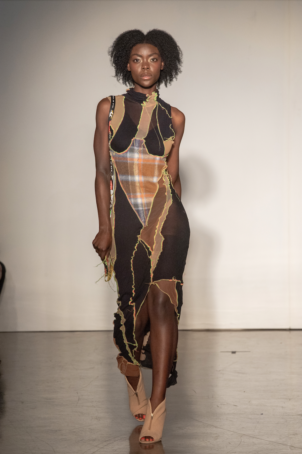 Tights Dress and Racer bag from the 'Noa Nostalgia' collection by Shannen Maria Samuel. Photo: Oxford Fashion Studio